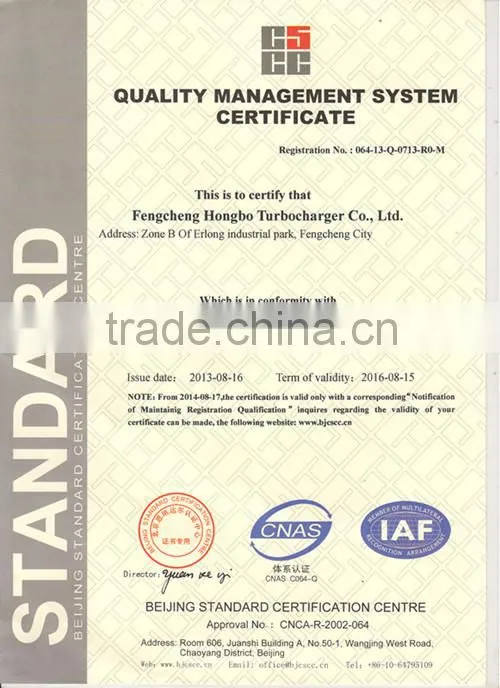 Company Information Fengcheng keso supercharger accessories co., LTD For each customer to provide