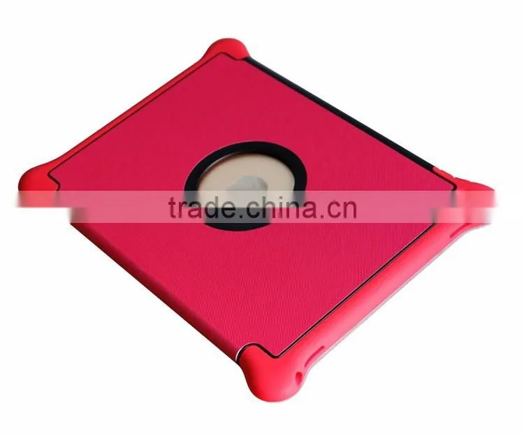 2016 New Design 3 in1 With Stand Flip cover Hard PC+PU leather+Silicone Shockproof Tablet Case for Apple ipad pro 9.7/12.9 inch