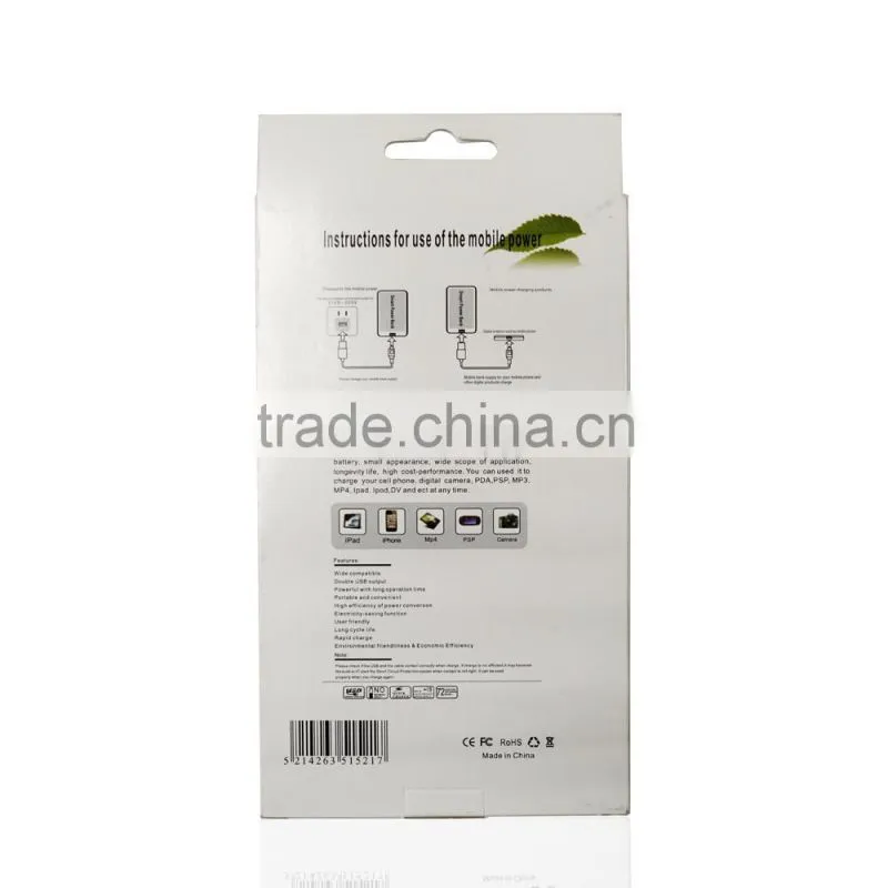 Emergency USB cheap power bank 2600 mah Cylinder Metal Power bank