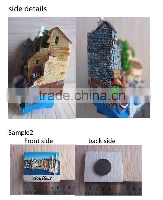 animal owl shape resin fridge magnet