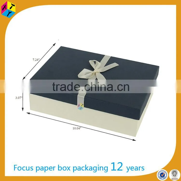 Colored black custom rigid apparel boxes