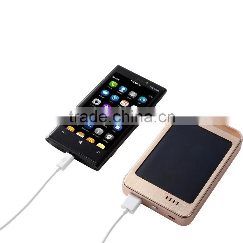 rechargeable portable solar cell phone charger solar power pack battery charger