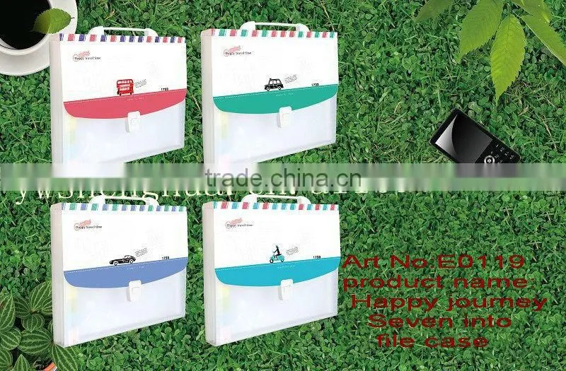 2015 New Design Hot Sale PP file case /waterproof A3 plastic bag for document