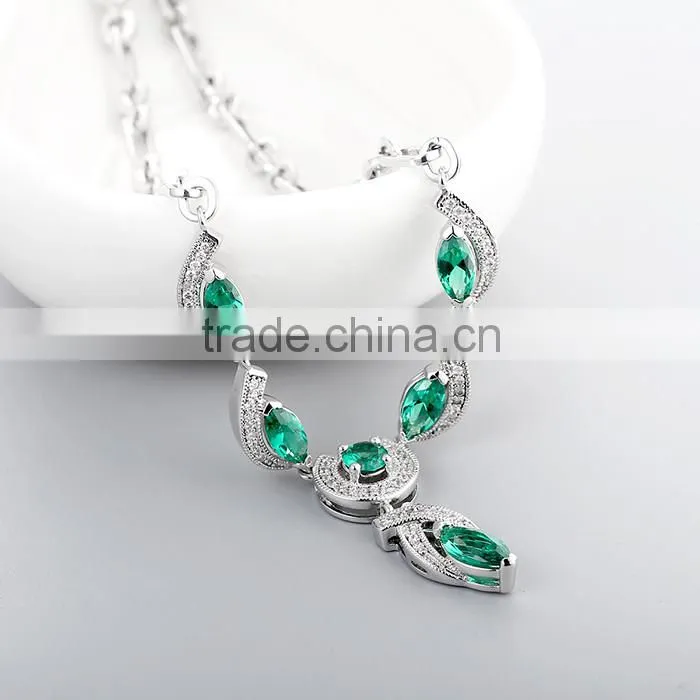925 Sterling Silver Latest Design Beads Necklace Jewelry SNP027W