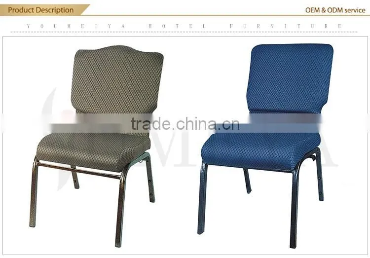 Stackable church chair comfortable design fabric church pews for sale