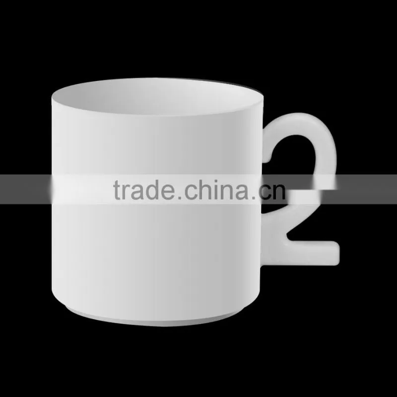 Cheap Nubmber mug cups, ceramic mug