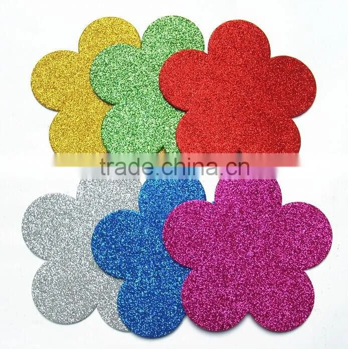 EVA foam sticker with glitter