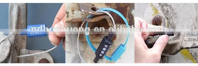 Metal Lock Head Gavanized Wire Cable Seal with 1.8mm Diameter
