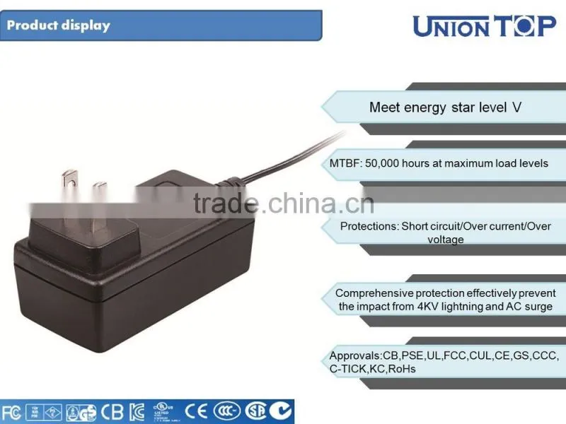 Eu plug wall 12v 150ma ac dc adapter