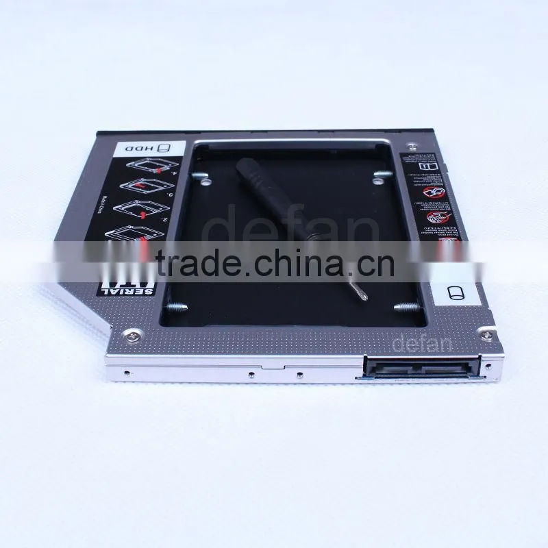 SATA 2nd HDD HD Hard Driver Caddy for 9.5mm Universal CD / DVD-ROM Optical Drive Replacement