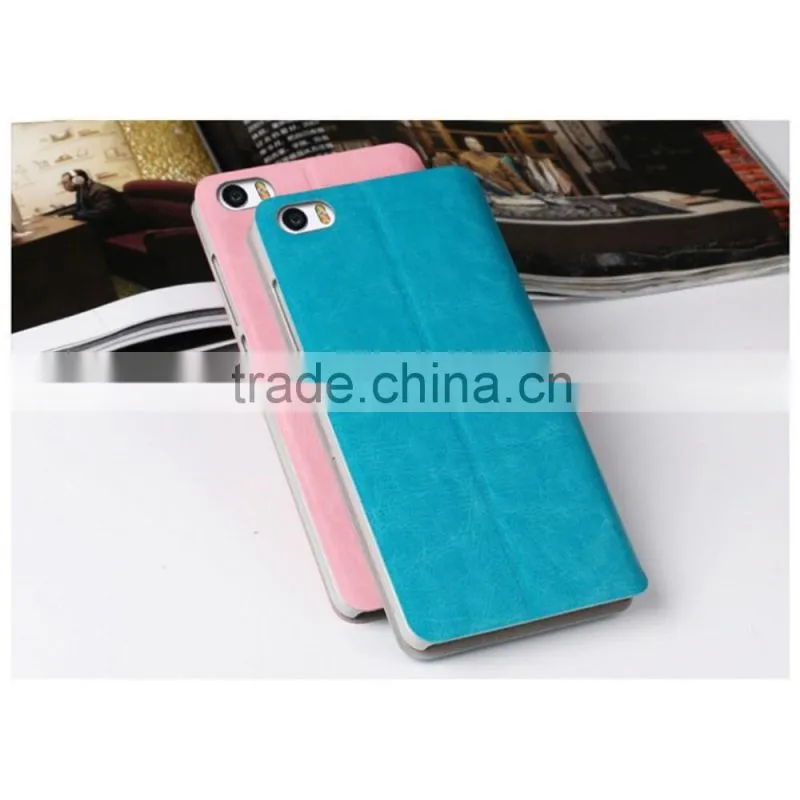 China manufacturer smart cover leather protective case for xiaomi note