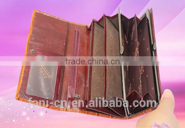 China factory wholesale fashion PU leather clutch purse for women or girls