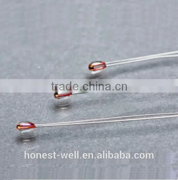 MF57 Series Home Appliance Electronic Thermometer Glass Encapsulated NTC Thermistor