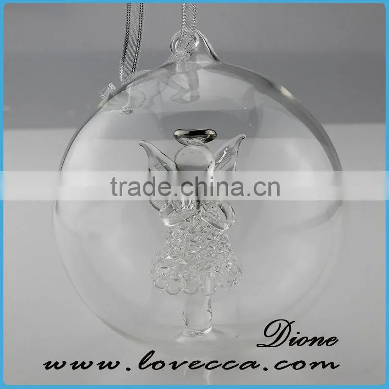 2015 NEW ARRIVAL !!!cute design christmas deer decoration glass ball