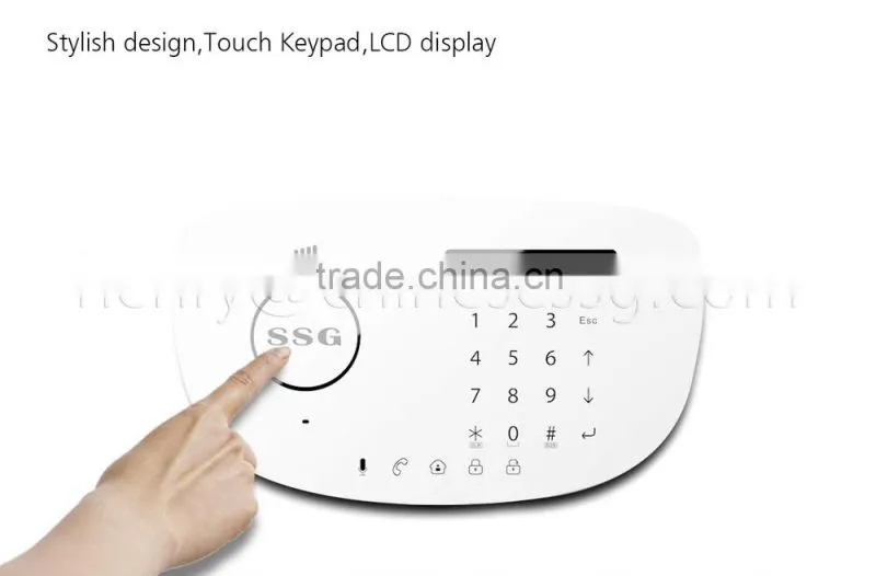 GSM PSTN Dual Network Burglar Alarm System with APP and Touch Screen