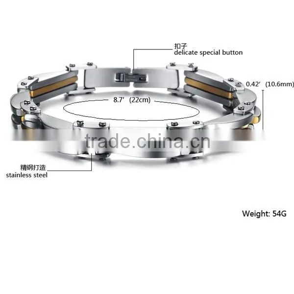 New Fashion Personality Men's Titanium Steel Bracelet