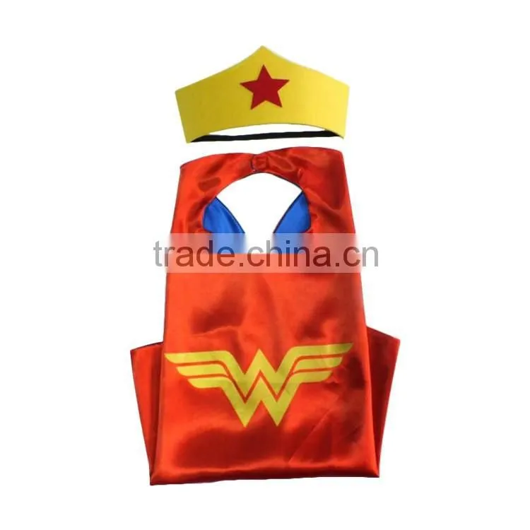 Manufacturers supply children's Cartoon Heroes cloak wholesale new Halloween custom double Superman Cape Cloak