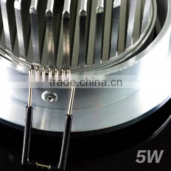 5W Aluminum LED Einbauspot quadratisch 3000K