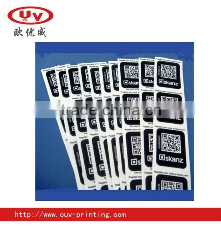 Unique Customized QR Code Sticker Printing