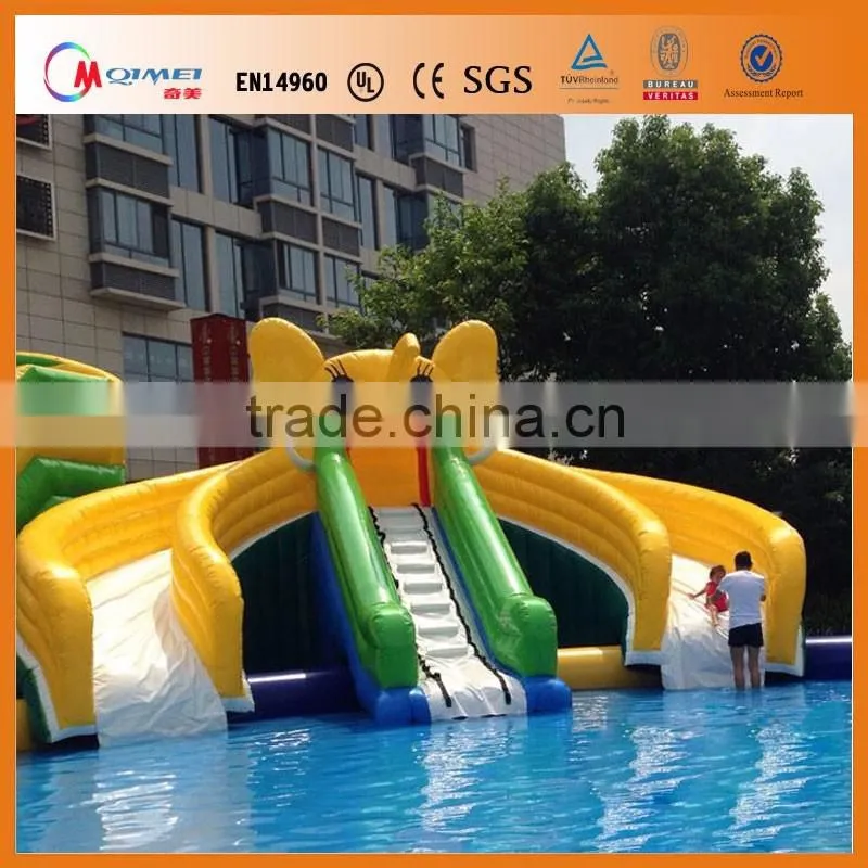 Sun beach inflatable slide for sale,tropical rainforest inflatable slide