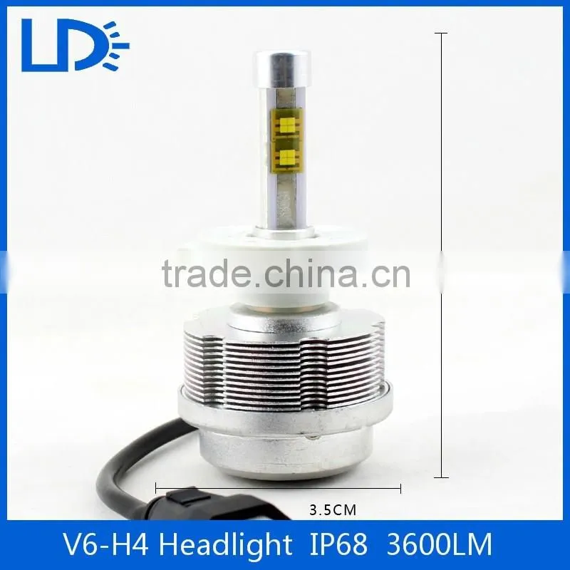 Super bright canbus Headlamp 6000k Car auto Bulb 30w H4 Led Headlight