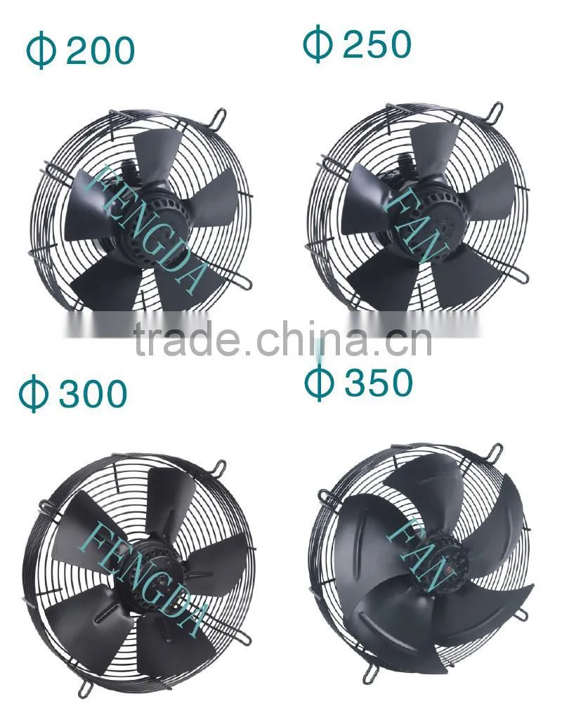 350 mm electric fan motor construction for heat pump