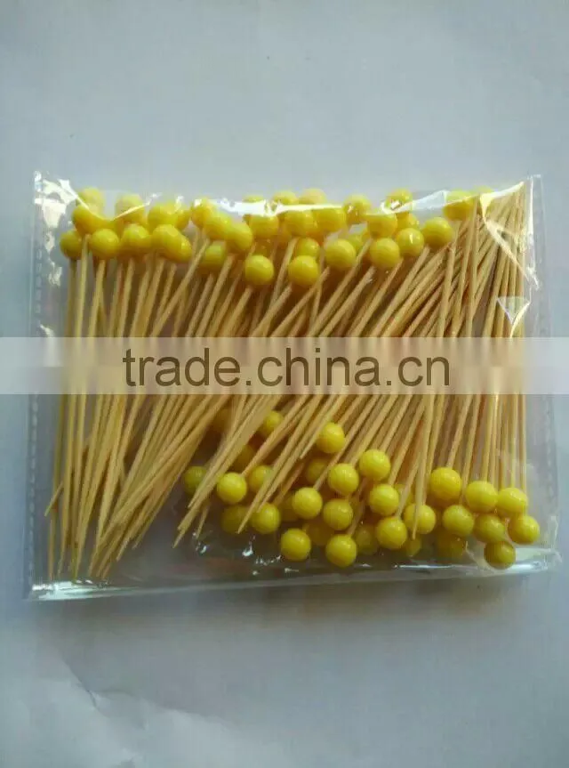 craft bamboo fruit stick tooth pick Disposable Eco-Friendly fruit stick