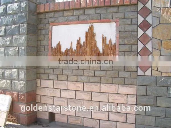 beige mushroom stone exterior wall cladding