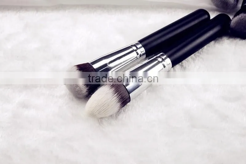 High-end 10pcs black cosmetic brush set bag