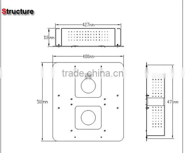 120 Watt Gas Station LED Canopy Lights Dot Approved LED Lights