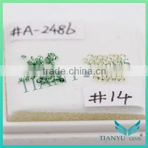 Wholesale in Bulk gems #A2486 Round Brilliant Cut Nano Sital Stone for Jewelry Price