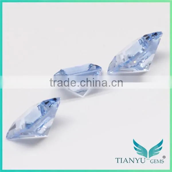 Gemstones Processing Loose Synthetic Aquamarine Rough Spinel