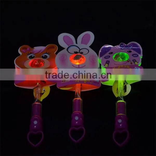 Handmade planet design light up lollipop candy with fluorescent