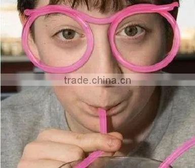 glass silly straw with latest design