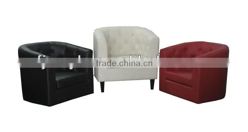 modern leather comfortable tub chair