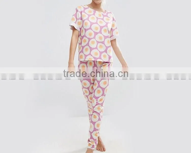 alibaba china supplier fashion cotton fabric ladies pyjamas sleepwear