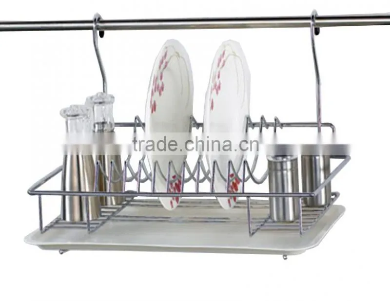 Stainless steel dish rack for kitchen accessory