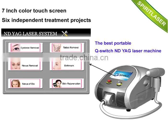Q Switch Nd Yag laser machine,Nd yag portable tattoo removal machine