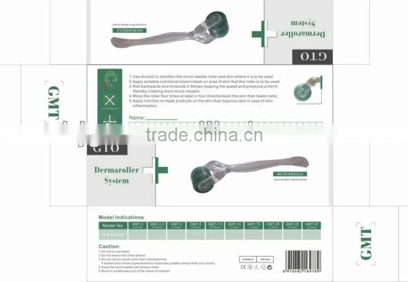 2013 new GMT192 Stainless Steel micro needle roller/cosmetic needle/meso therapy,for stretch mark removal roller,CE approved