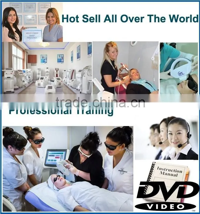 2014 (ipl+rf) machine for hair removal with high quality