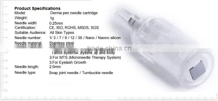 Nano Needle Eyelash Growth Hair Disposible Cartridge