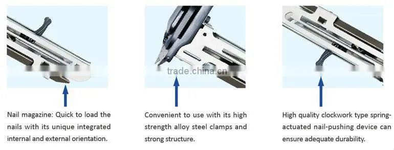 Easily operated Hog-Ring pneumatic tool