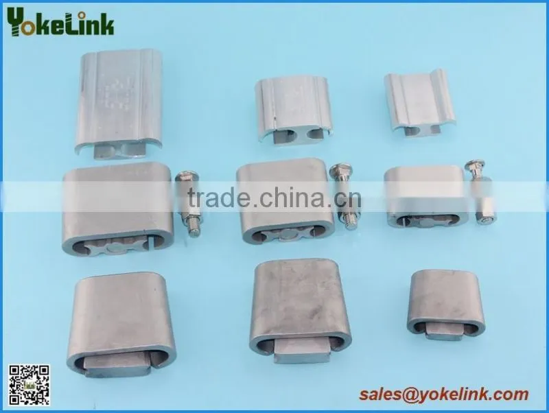 Wide Range Tap compression connector for aluminum or aluminum-copper conductor