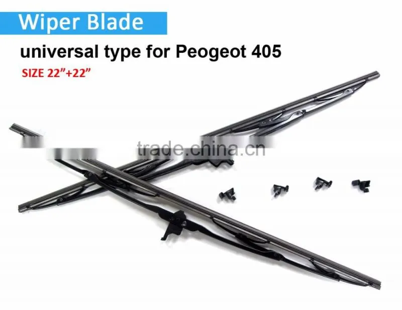 Colored windshield wiper blade for Peugeot 405