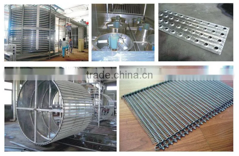 Professional Spiral Freezer Food Ice Cream Batch Freezer