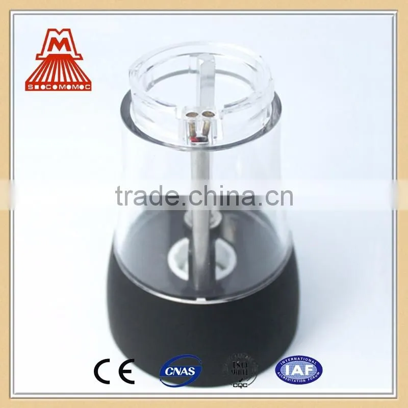 Wholesale newest cheap Acrylic 70x 245mm Electric Stainless Steel Pepper Mill