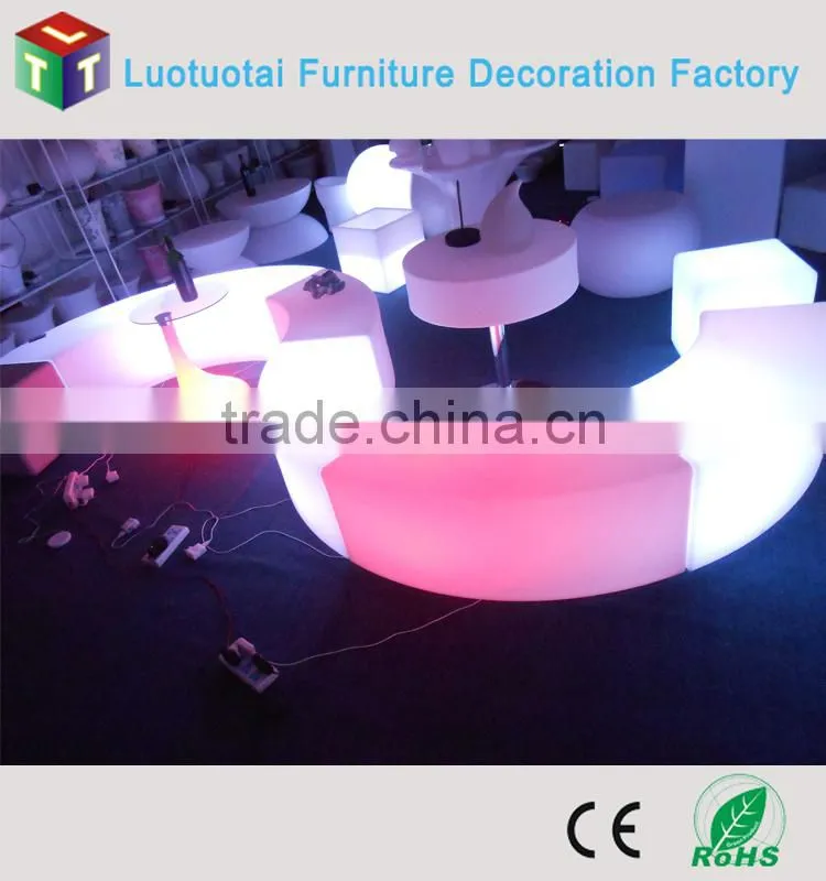wireless inductive charging solon leisure led cube waiting stool