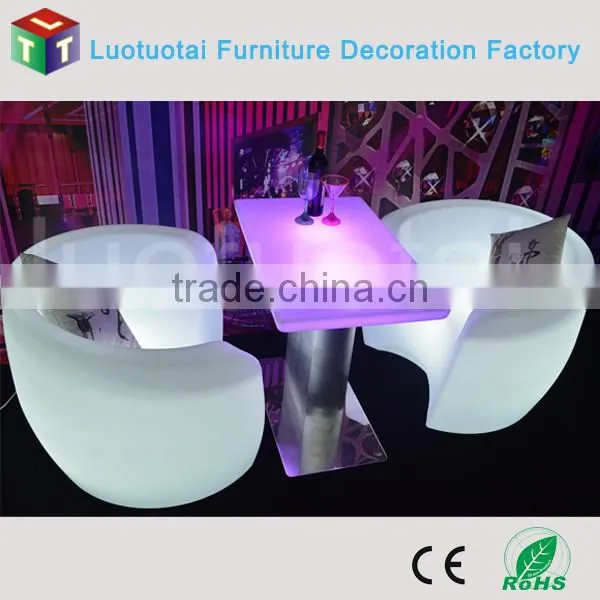 high waterproof/sunproof/breakproof wireless led sofa