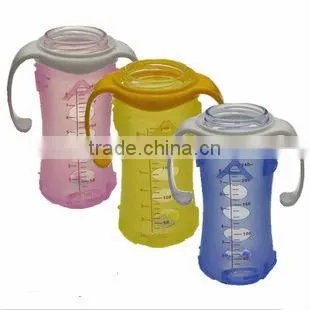 HOT Food grade durable silicone bottle sleeve for baby