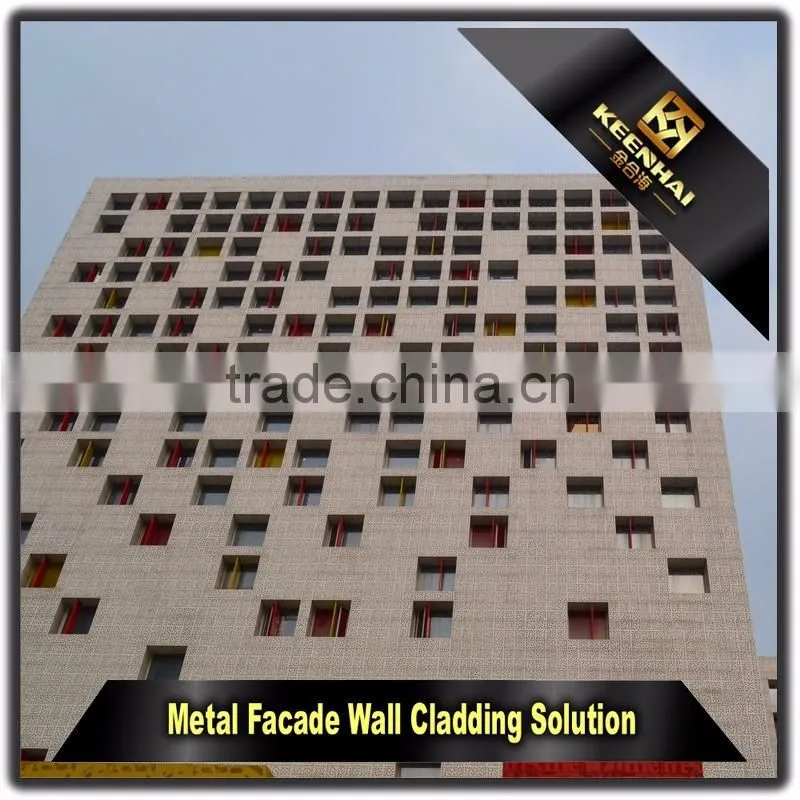 Decorative Facade Panel Perforated Outdoor Aluminum Curtain Wall Panel